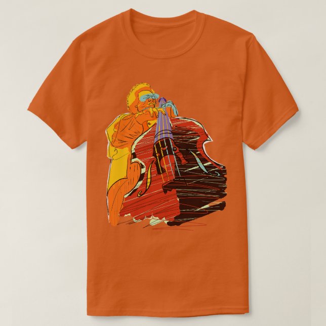 Mingus Double Bass Jazz T-Shirt (Design vorne)