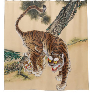 Minhwa Korean Ugly Tiger Duschvorhang
