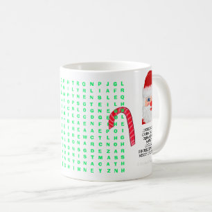 Mini 25 Word Puzzle Kaffeetasse