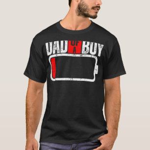 Mini-Akku mit Sprichwort-Vater eines Jungen T-Shirt
