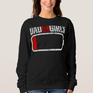 Mini-Akku mit Sprichwort-Vater von fünf Mädchen Sweatshirt