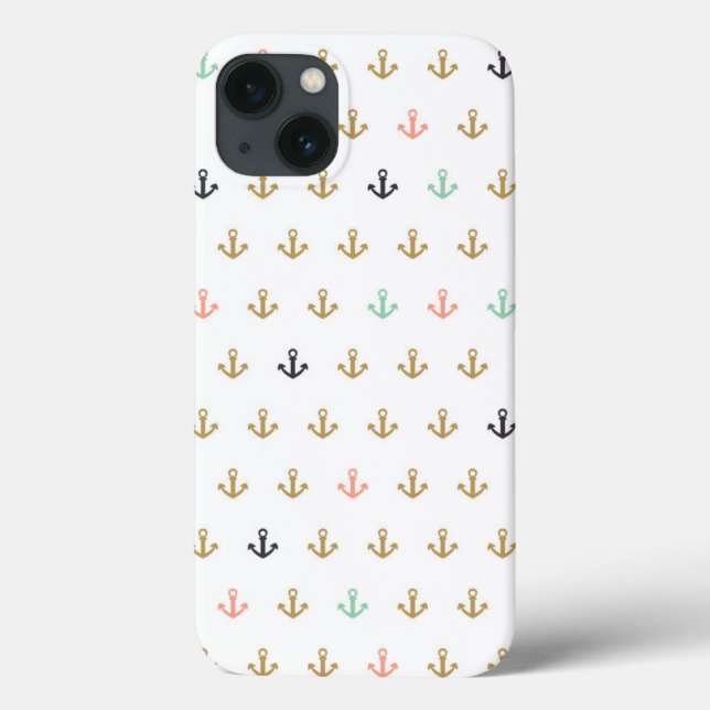 Mini Anchor Pattern Case-Mate iPhone Hülle (Rückseite)
