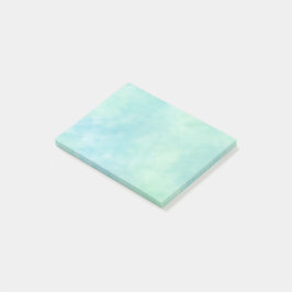 Mini Aqua Blue Gefärbte Krawatte Wasserfarbe Post-it Klebezettel