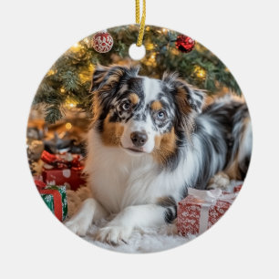 Mini Australian Shepherd Keramik Ornament