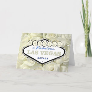 Mini Baby-Rose VERHEIRATET in Las Vegas Card Karte
