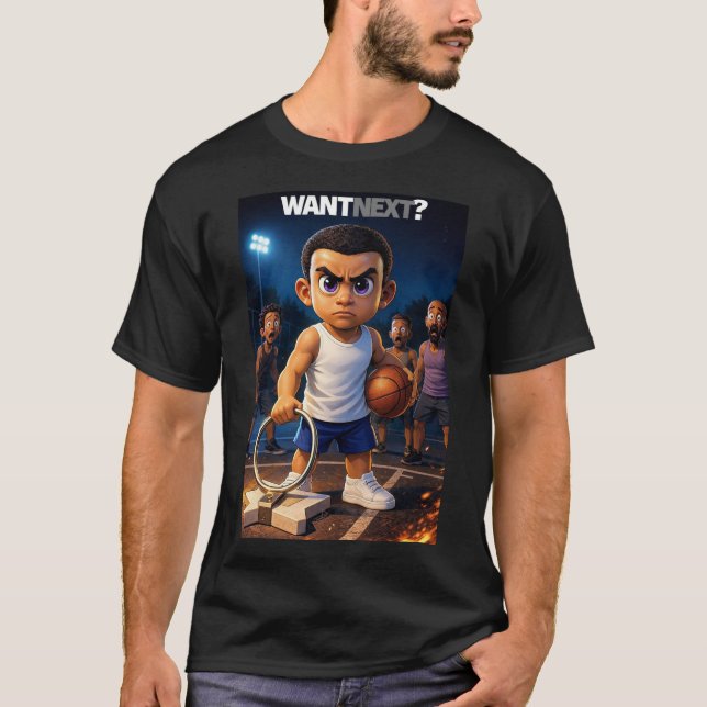 Mini Baller - Willst du den Nächsten? T-Shirt (Vorderseite)