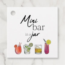 Mini-Bar in Jar-Tags