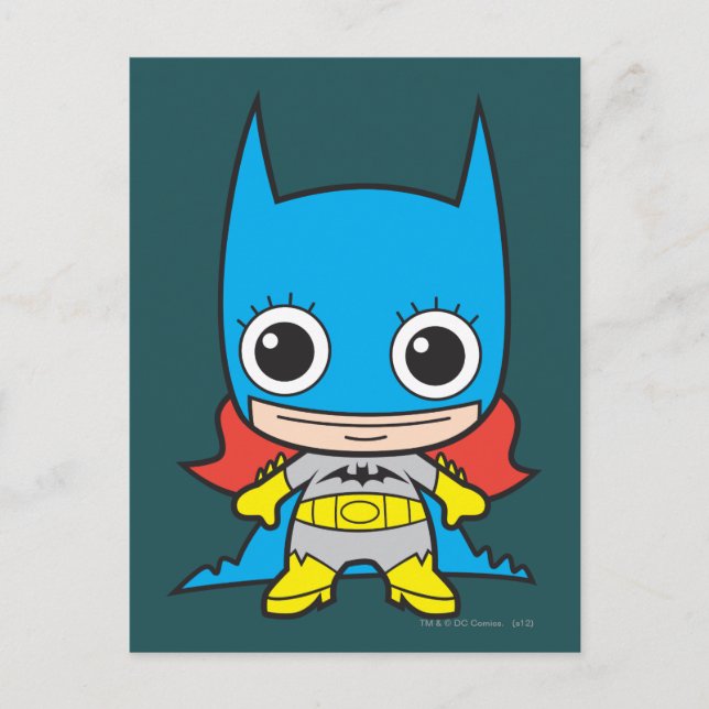 Mini Batgirl Postkarte (Vorderseite)