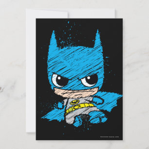 Mini Batman Sketch Einladung