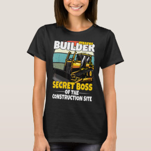 Mini-Bauleiter für Kinder mit Bagger T-Shirt