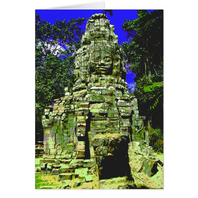 Mini Bayon [Redux] ... Siem Reap, Kambodscha-Karte (Vorne)