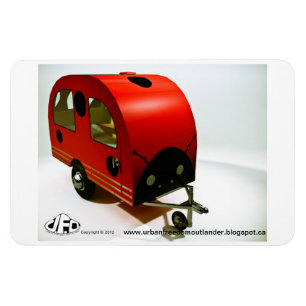 Mini Bike Camper Ladybug Premium Magnet