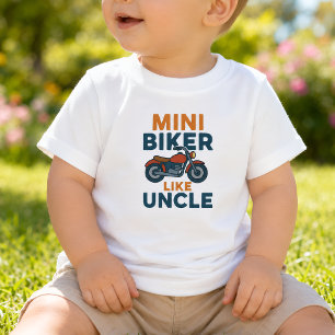 Mini-Biker wie ein Cooles Motorrad Baby T-shirt