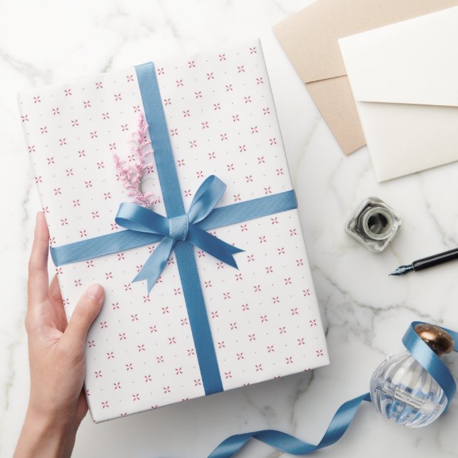 Mini-Blütenpunkte Geschenkpapier (Schenken)