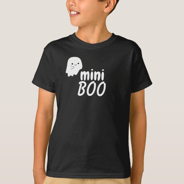Mini BOO Halloween Niedlich Ghost Family Matching  T-Shirt (Vorderseite)
