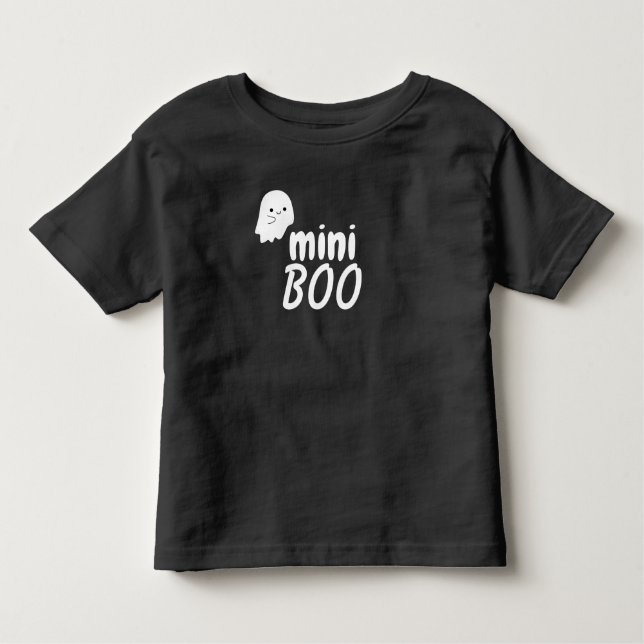 Mini BOO Niedlich Ghost Halloween Familie Matching Kleinkind T-shirt (Vorderseite)