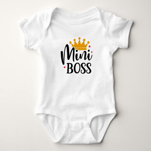 Mini Boss Baby Bodysuits (Vorderseite)