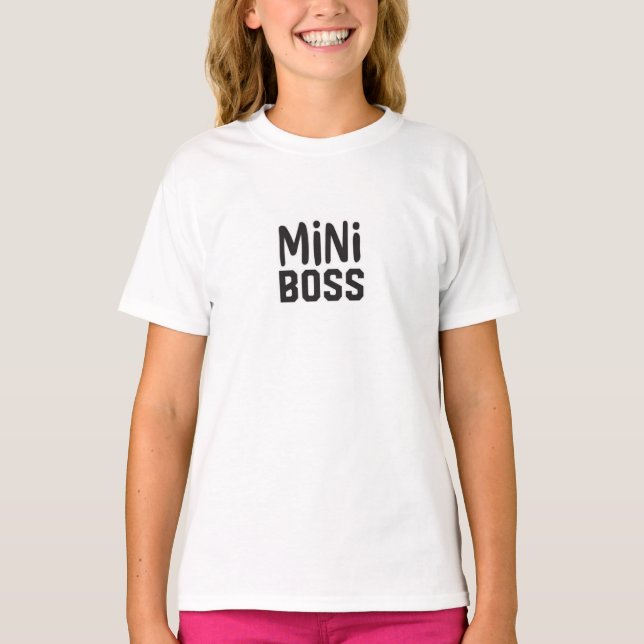 Mini Boss - Fierce & Fabulous T-Shirt für Mädchen (Vorderseite)
