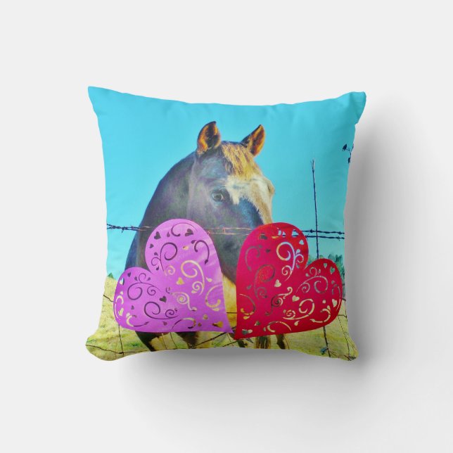 Mini Brown Pferd Kissen (Vorderseite)