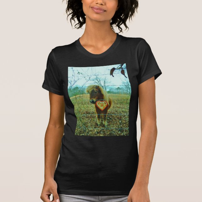 Mini Brown Pferd T-Shirt (Vorderseite)
