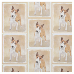 Mini-Bull-Terrier-Malerei - Niedliches Original Do Stoff