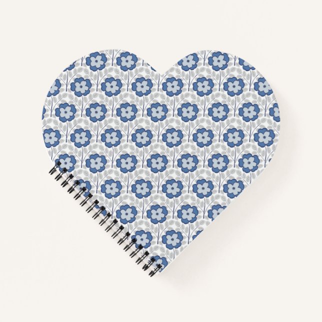 Mini Camellia Bliss Blue Notizbuch (Vorderseite)