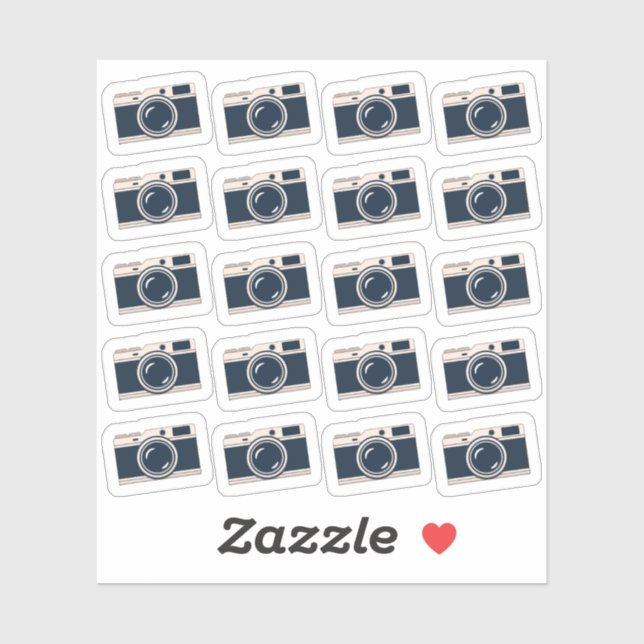 Mini Camera Icons Foto Social Media Bujo Planer Aufkleber (Blatt)