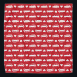 Mini Car Hearts Red Halstuch<br><div class="desc">Mini Coopers paarte mit einem Herz. Wenn Sie verschiedene Farben oder Größen möchten, lass mir bitte Bescheid! Hergestellt für alle, die klassische britische Autos Liebe, besonders Austin Mini, Morris Mini, etc.</div>