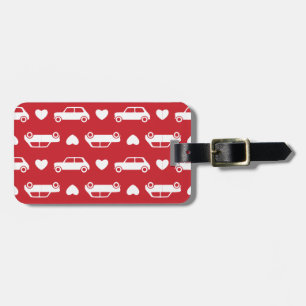 Mini Car Hearts Red Luggage Tag Gepäckanhänger