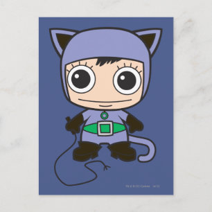 Mini Cat Woman Postkarte