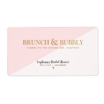 Mini Champagne Label Brunch & Bubbly Brautparty