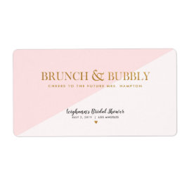 Mini Champagne Label Brunch & Bubbly Brautparty