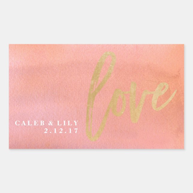 Mini-Champagner-Flaschenetikett, Etikett für Hochz Rechteckiger Aufkleber (Vorderseite)