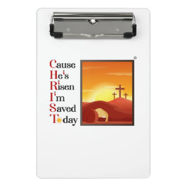 Mini Christ Akronym Clipboard Klemmbrett