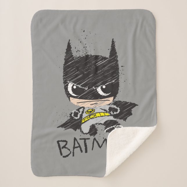 Mini Classic Batman Sketch Sherpadecke (Vorderseite)