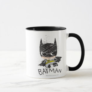 Mini Classic Batman Sketch Tasse
