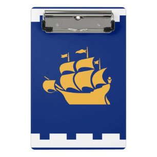 Mini-Clip-Board mit der Flagge von Quebec City Mini Klemmbrett