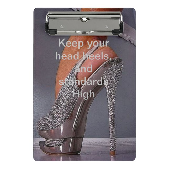 Mini Clipboard Kopf Ferse, und Standards, Hoch! Klemmbrett (Vorderseite)
