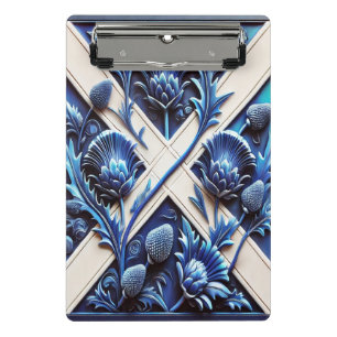 Mini-Clipboard mit schottischen Thistles Mini Klemmbrett