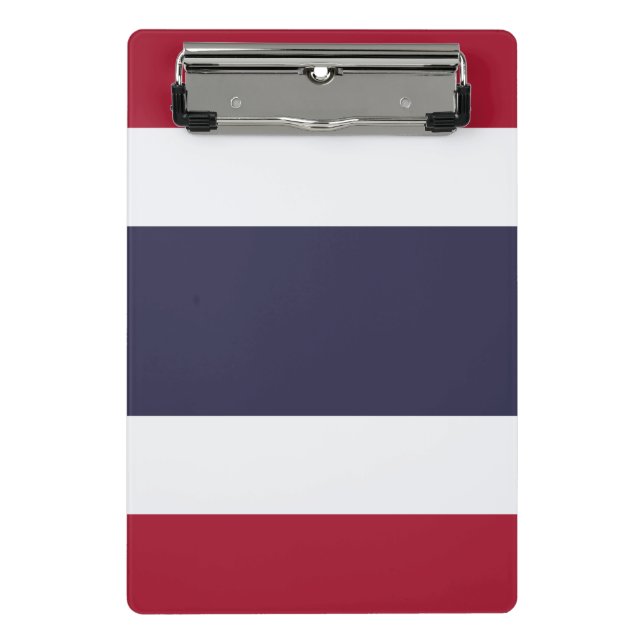 Mini clipboard with flag of Thailand Klemmbrett (Vorderseite)