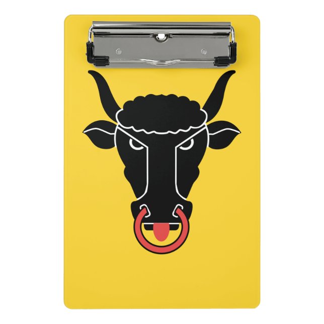 Mini clipboard with flag of Uri, Switzerland Mini Klemmbrett (Vorderseite)