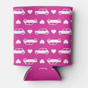 Mini Cooper Hearts - Helle Pink Can-Kühler Dosenkühler
