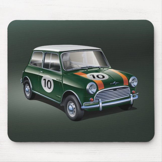 Mini Cooper S1 grün Mousepad (Vorne)