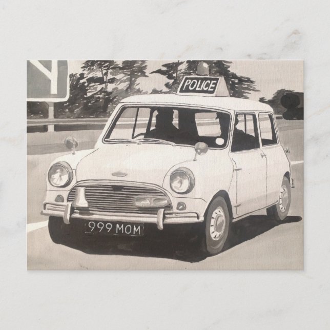 Mini Cooper S Postkarte (Vorderseite)