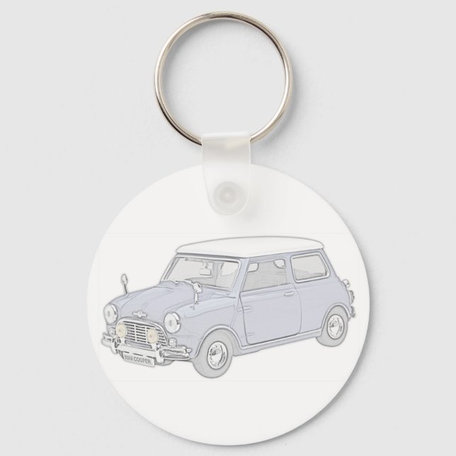 Mini Cooper Vintag Schlüsselanhänger (Vorderseite)