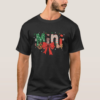 Mini Coquette Bow Christmas Merry Xmas Familie Mat T-Shirt