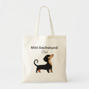 Mini-Dackel-Vater-Tasse Geschenk für Hunde-Väter Tragetasche