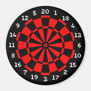 Mini Dartboard Magnet