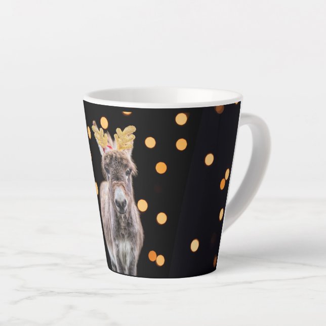 Mini Donkey Weihnachten Latte Tasse (Rechte Ecke)