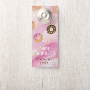 Mini-Donuts-Bäcker Bäckerei Selbstgemachte Leckere Türanhänger